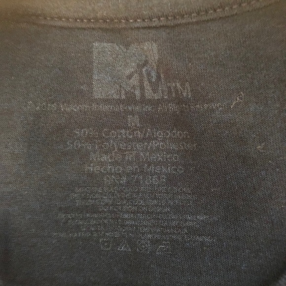 Navy Medium MTV Music Television shirt 📺 80s - Picture 3 of 3